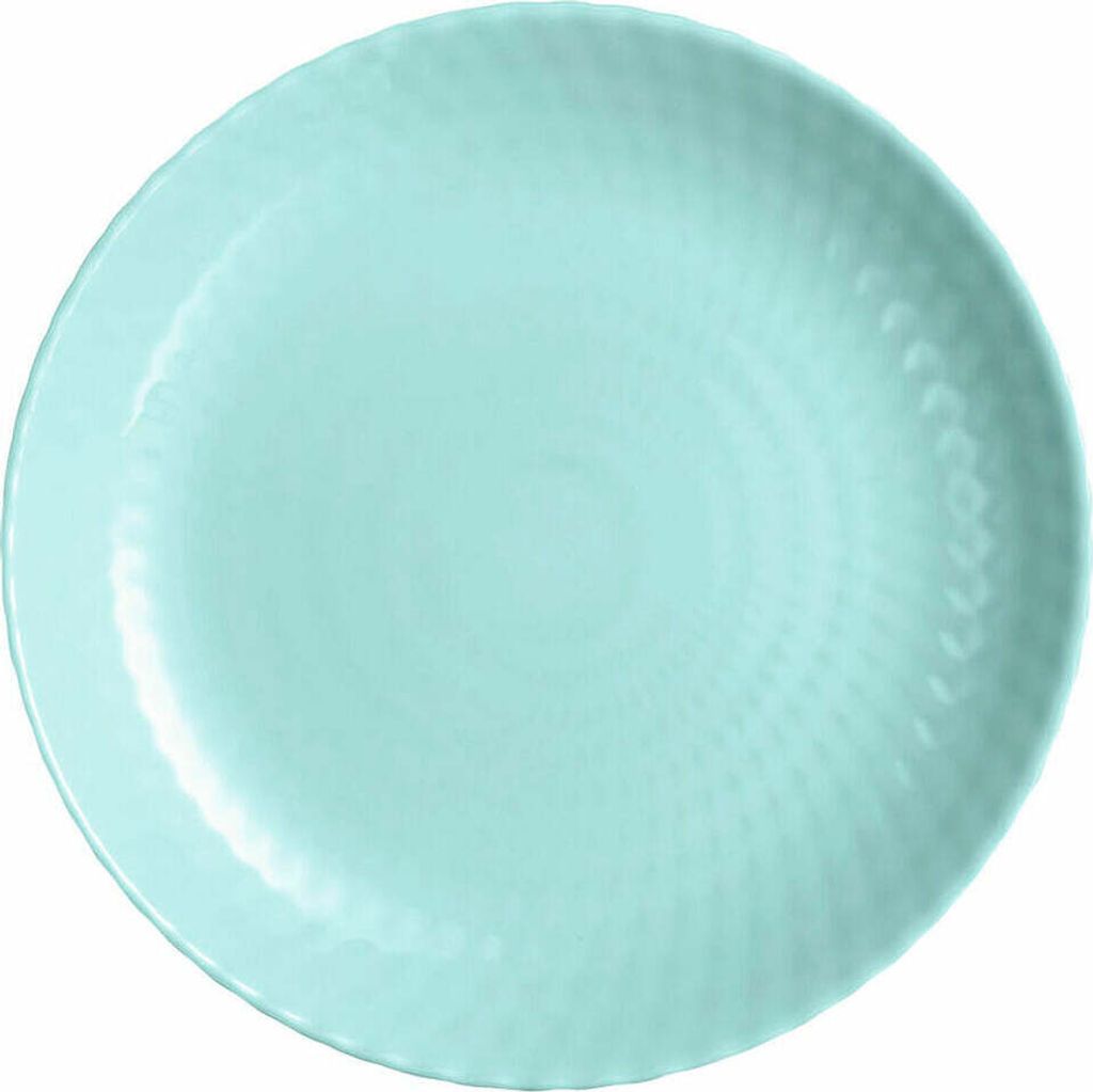 Flad plade Luminarc Pampille türkis Glas (Ø 25 cm)