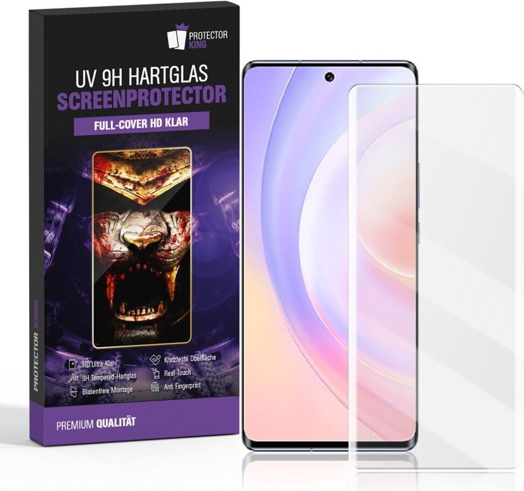 2x 9H Panzerglas für Honor 50 UV-Liquid Displayschutz Panzerfolie Schutzglas Displayglas Tempered Hartglas Glasfolie Schutzfolie Sicherheitsglas E...