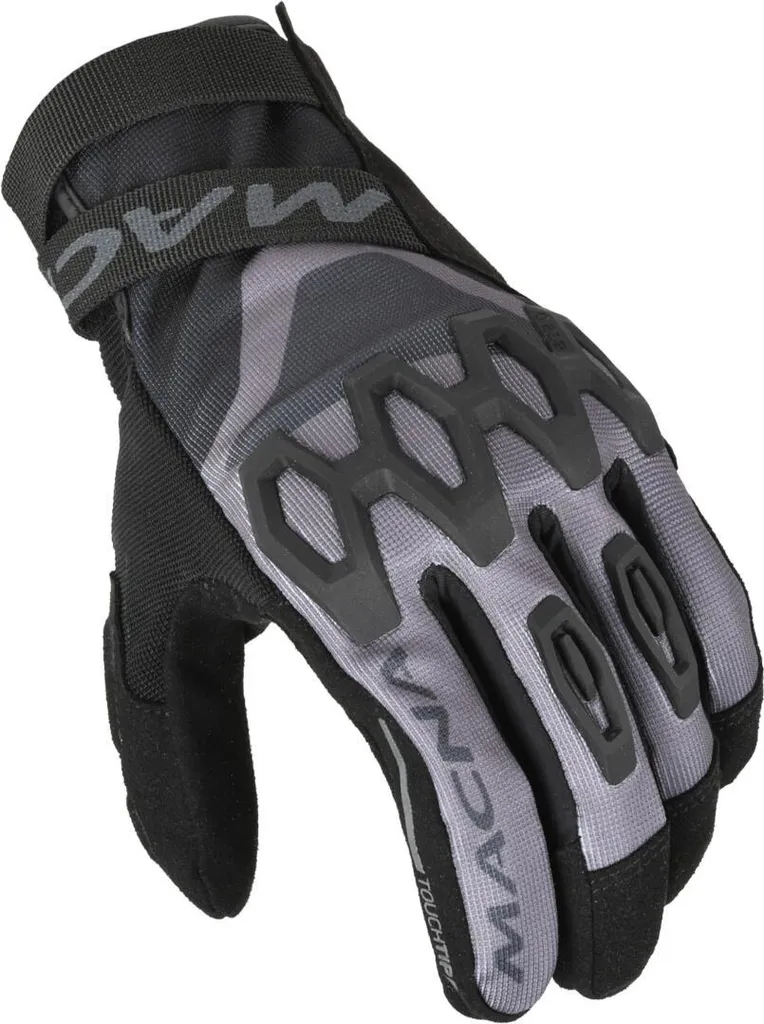 Macna Zairon Gants Moto avec Coques de Protection Noir Taille L