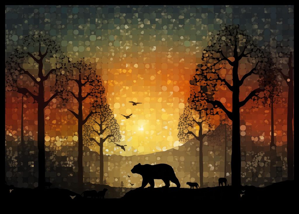 Plakat 59,4x42cm Der Westen im Wilden Wald