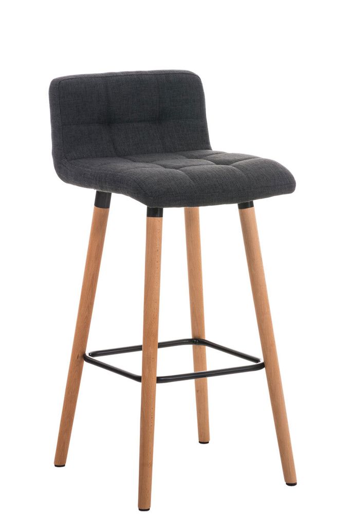 Barhocker HLO-CP33 Stoff dunkelgrau