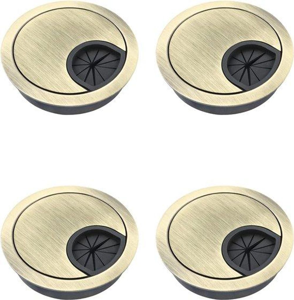Verstelbare Metall-Kabeldurchführung 60mm Bronzefarben Produktbild 
