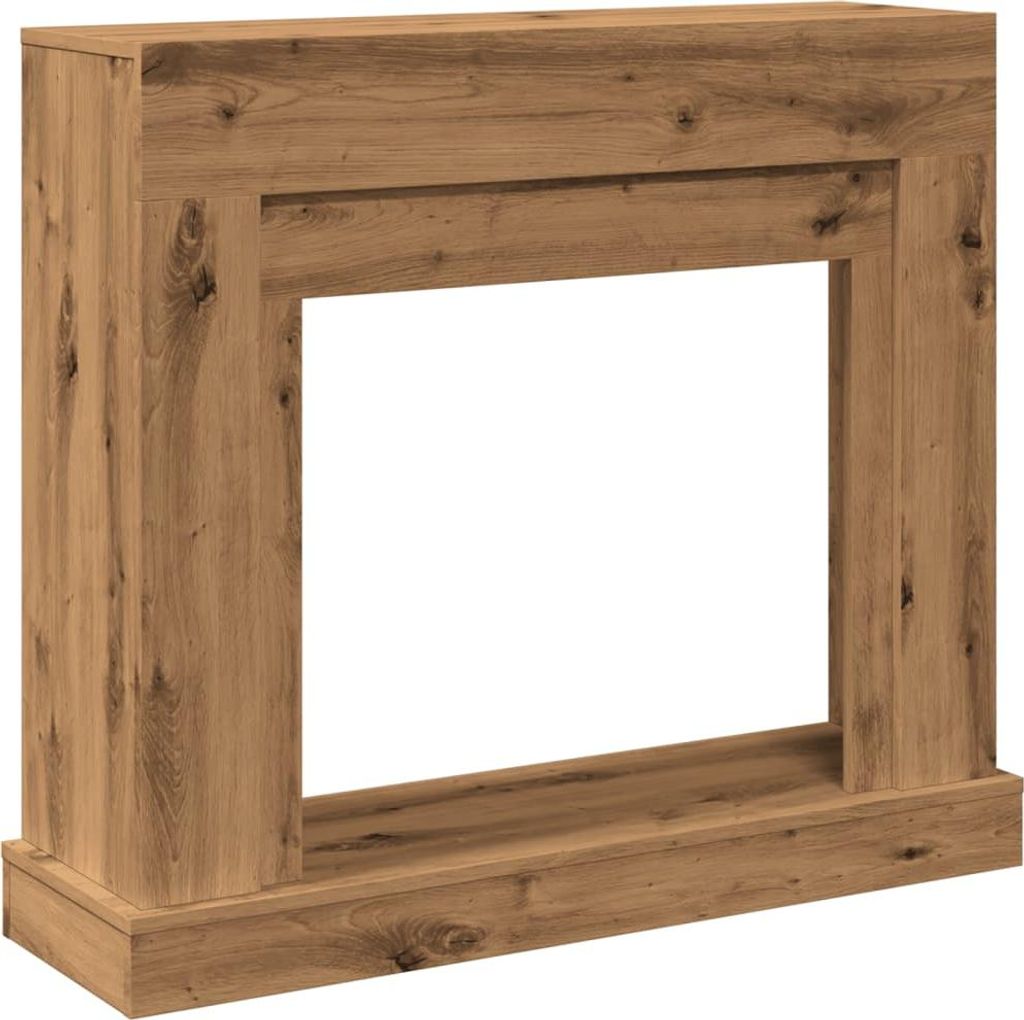 vidaXL Kaminumrandung Artisan-Eiche 100x30x87,5 cm Holzwerkstoff