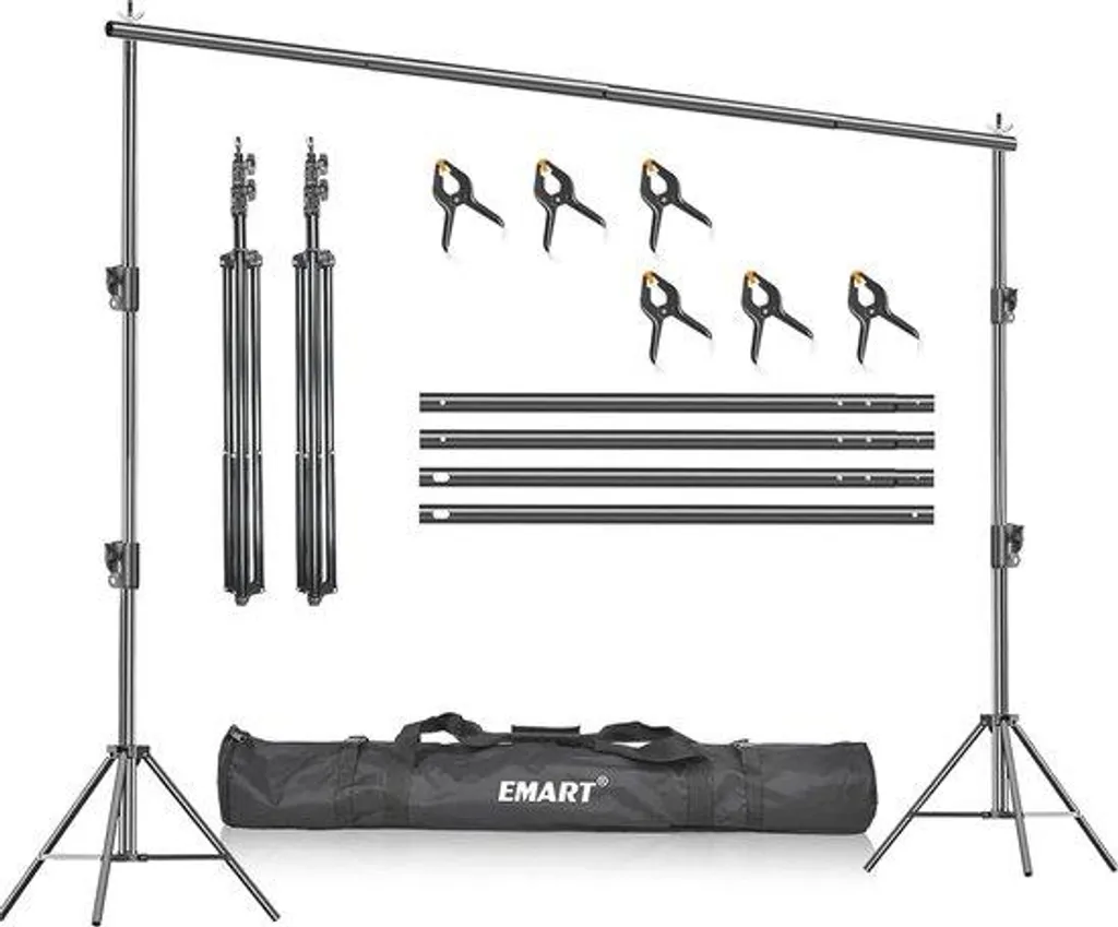 Support de fond réglable 3x3m avec cadre en acier pour studio et vidéo