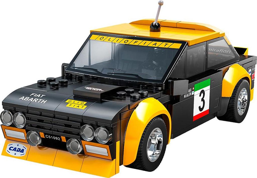 Cada Fiat Abarth 131 Konstruktionsspiel 216 Stücke Gelb  Produktbild 