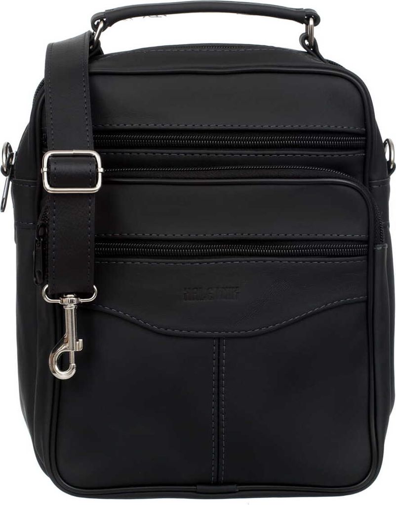 Herren Ledertasche 3 Fächer Kaletnik Odon Schwarz Produktbild 