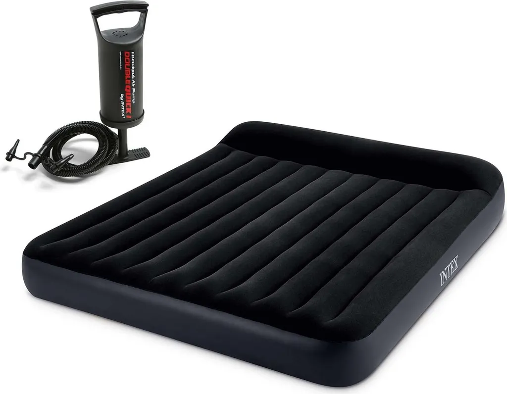 Lit d'appoint gonflable 2 places avec gonfleur manuel Intex 64144 - 2