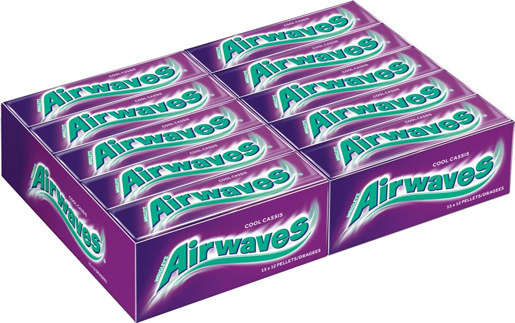 Wrigley | Airwaves Cool Cassis Kaugummi 30 x 12 Dragees Produktbild 