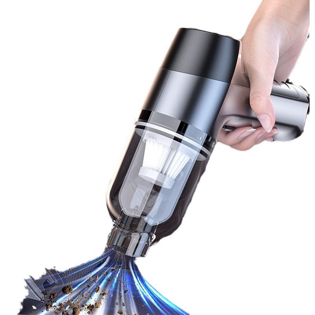 Handstaubsauger,19000Pa Mini Autostaubsauger,4000mAh,≤84dB Staubsauger für Auto,Zuhause,Büro,Tierhaare, Silber