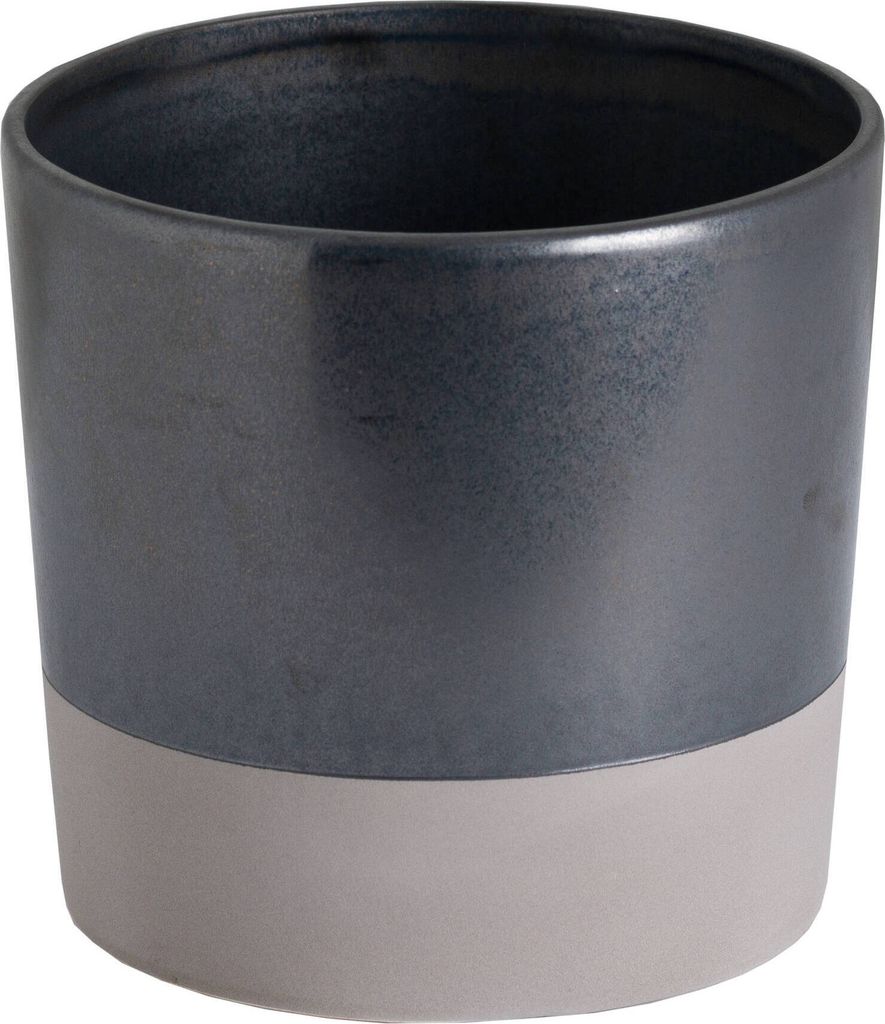Hill Interiors - Pflanzgefäß, Keramik HI3340 (L) (Grau)