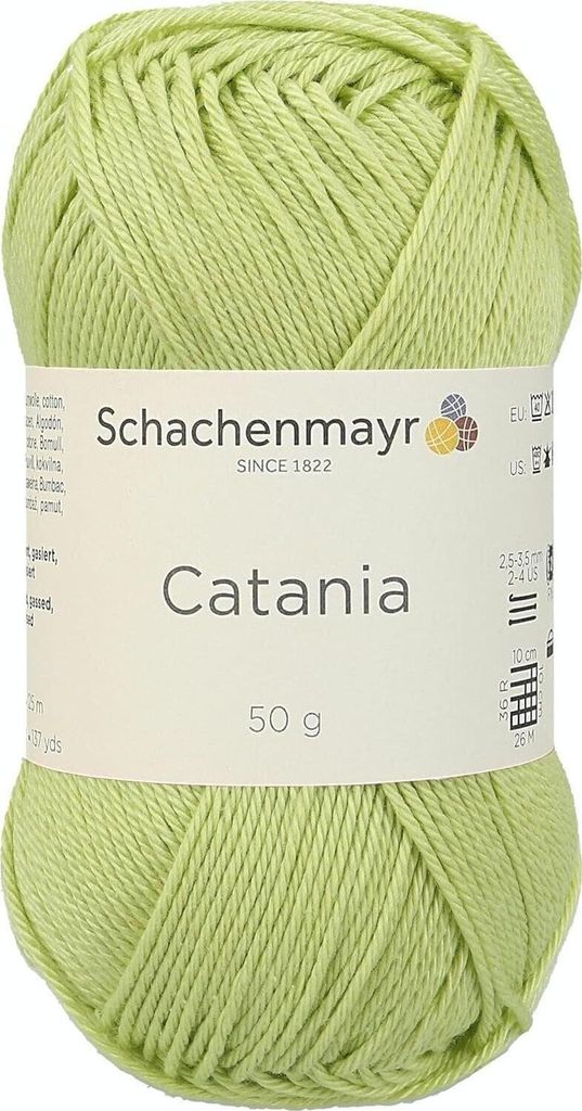 Schachenmayr Catania, 50g Gelbgrün Handstrickgarne Produktbild 