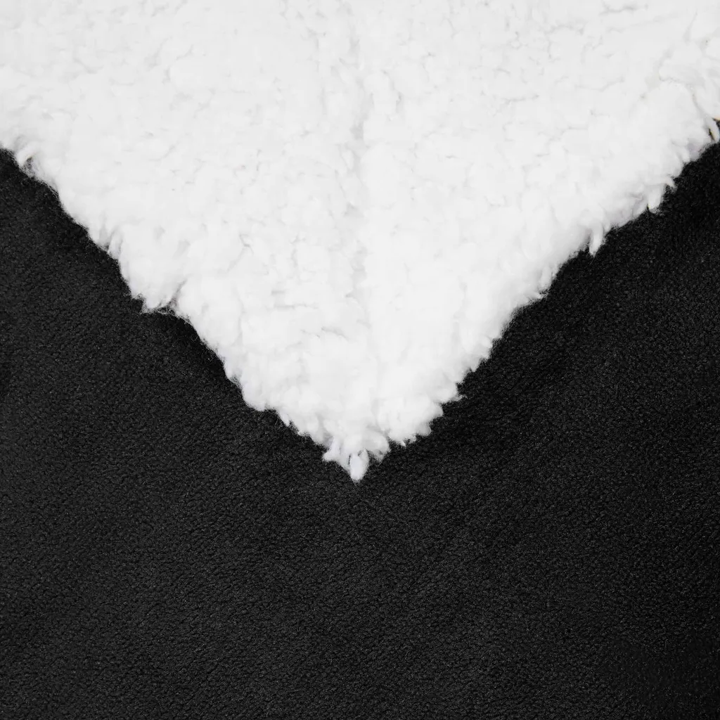 Coperta Plaid vidaXL Nero 150x200 cm - Arredo Casa Pile Soft Touch - 5