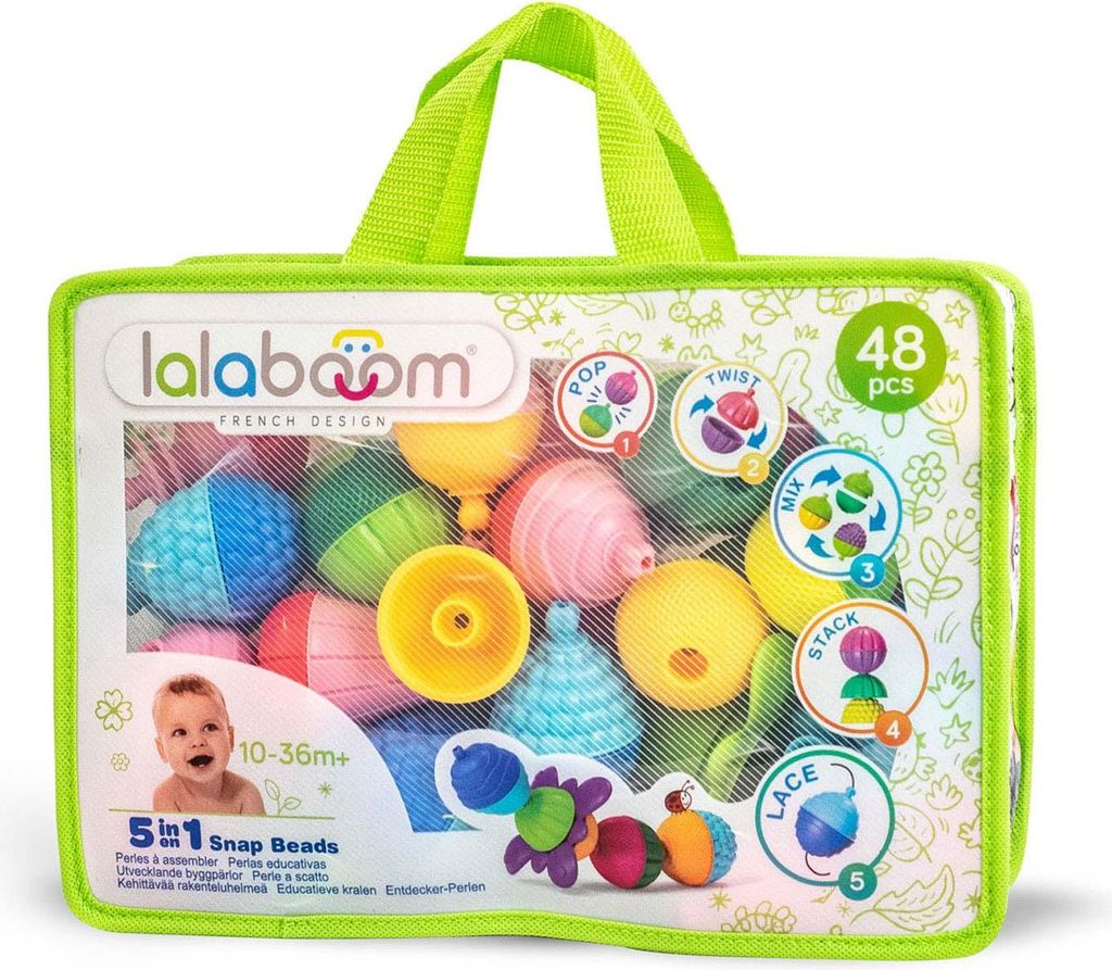 Perles éducatives Lalaboom, 48dlg. Image du produit 