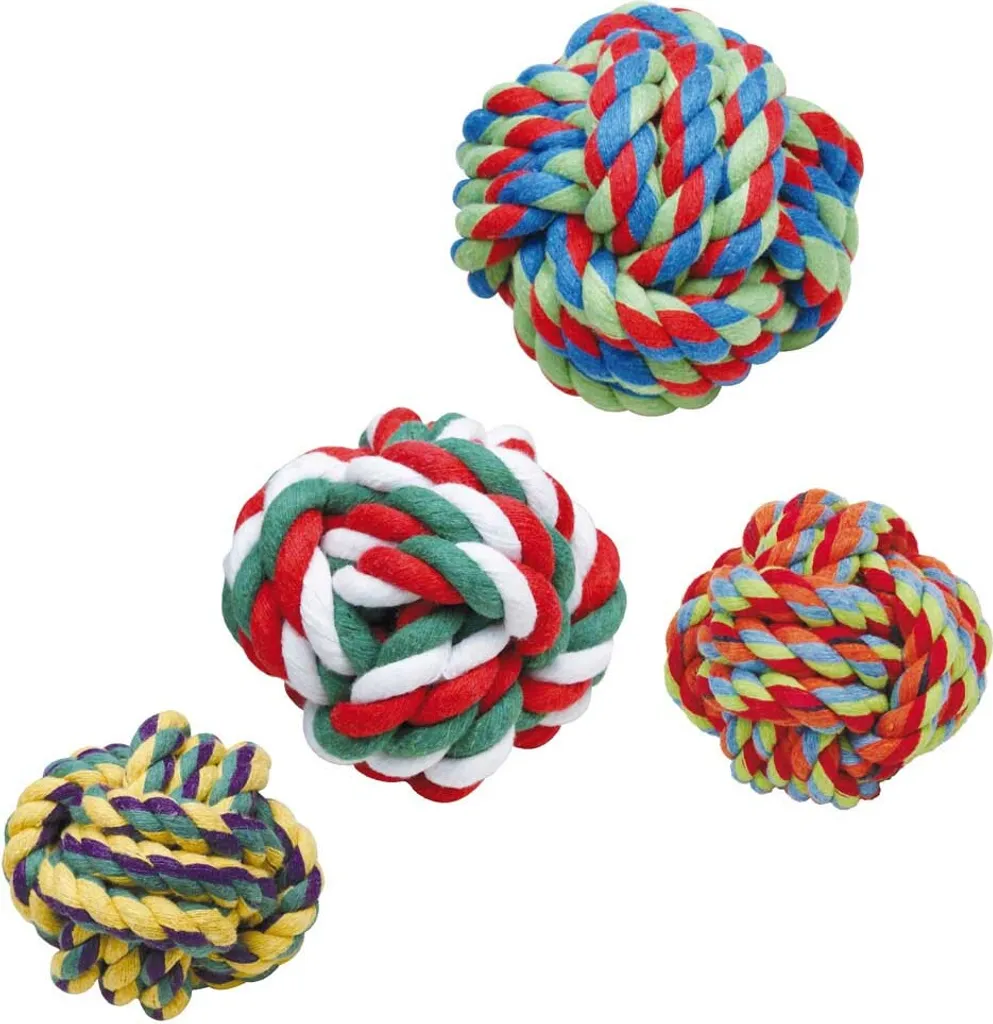 Gloria Palla in Corda di Cotone 9-10 cm | Gioco Masticabile per Cani