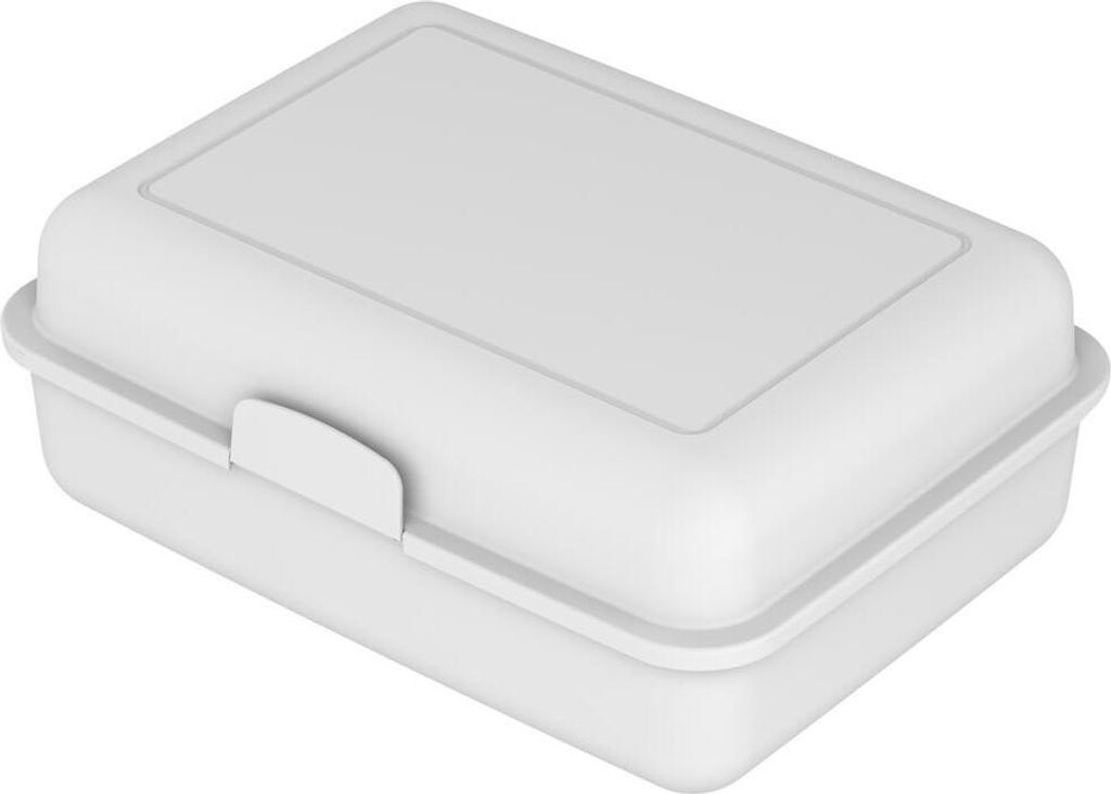 Vorratsdose School-Box groß - BPA-freie Brotdose Kinder mit Trennschale & Klickverschluss - robuste Lunchbox Germany - Weiß
