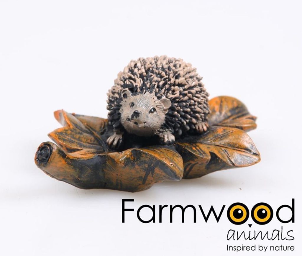 Farmwood Animals Igel auf natürliches L10CM -Blatt
