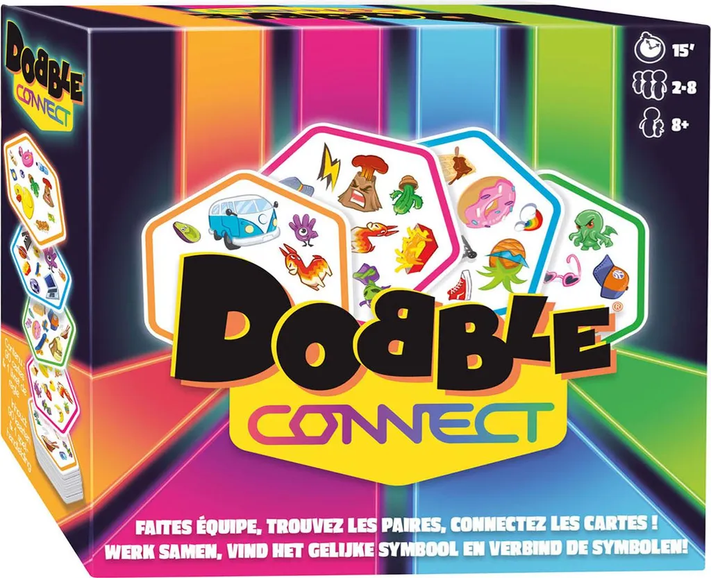 Jeu Dobble Connect pour Soirées entre Amis et Goûters d'Anniversaire