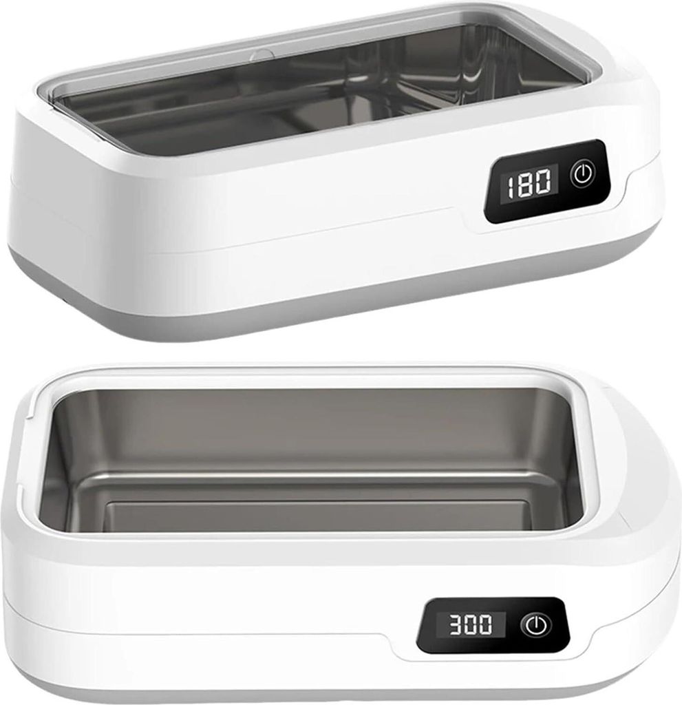 640ml Ultraschallreinigungsgerät, 49kHz, 4 Stufen, Timer 180–600s,ultrasonic cleaner für Brillen & Dentalschienen