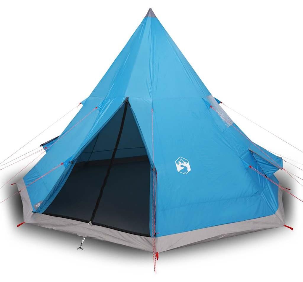 vidaXL Tipitent, campingtent voor 4 personen, blauw, Productafbeelding 