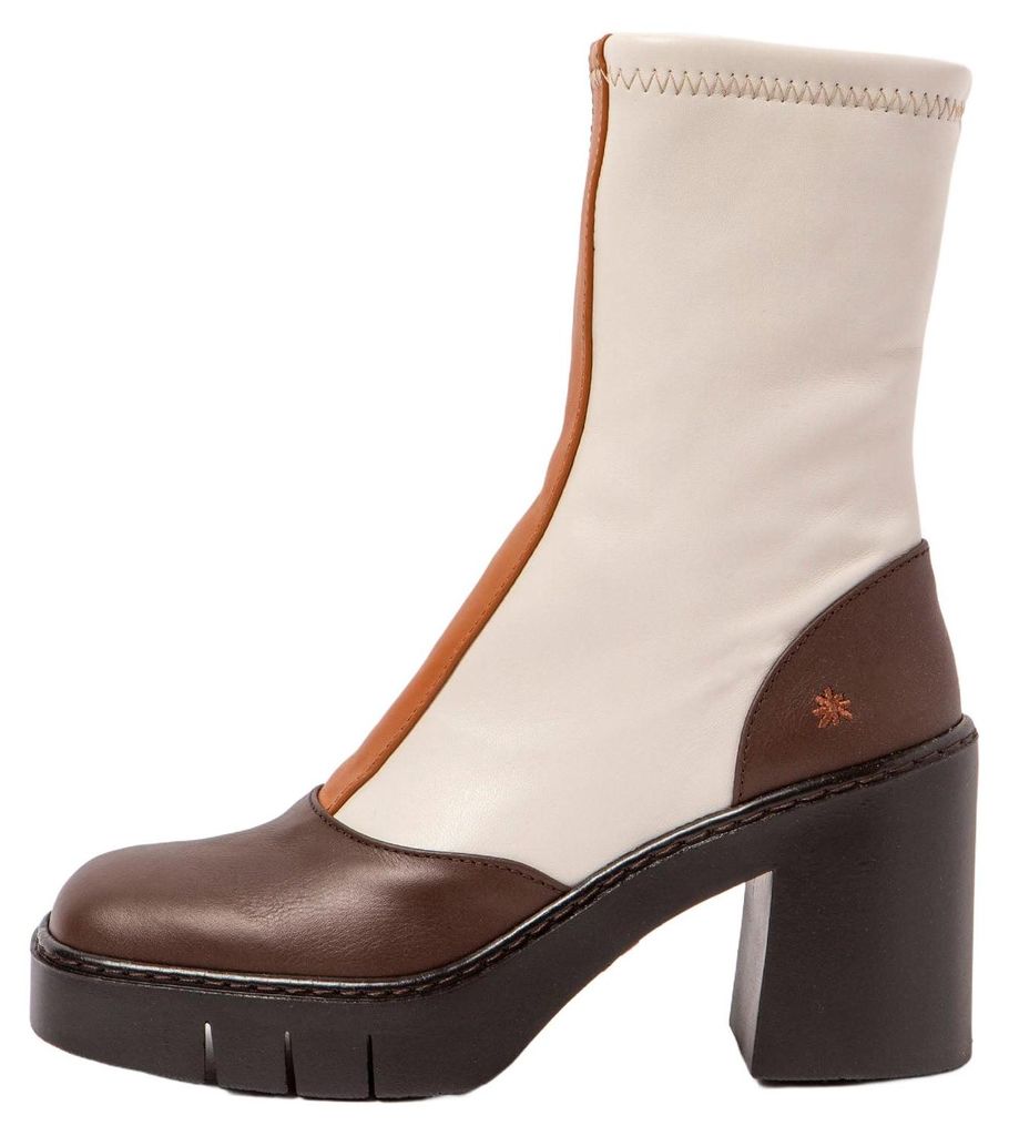 Art Stiefeletten mit Absatz Damen 1973 NAPPA BROWN-CREAM/BERNA Bunt