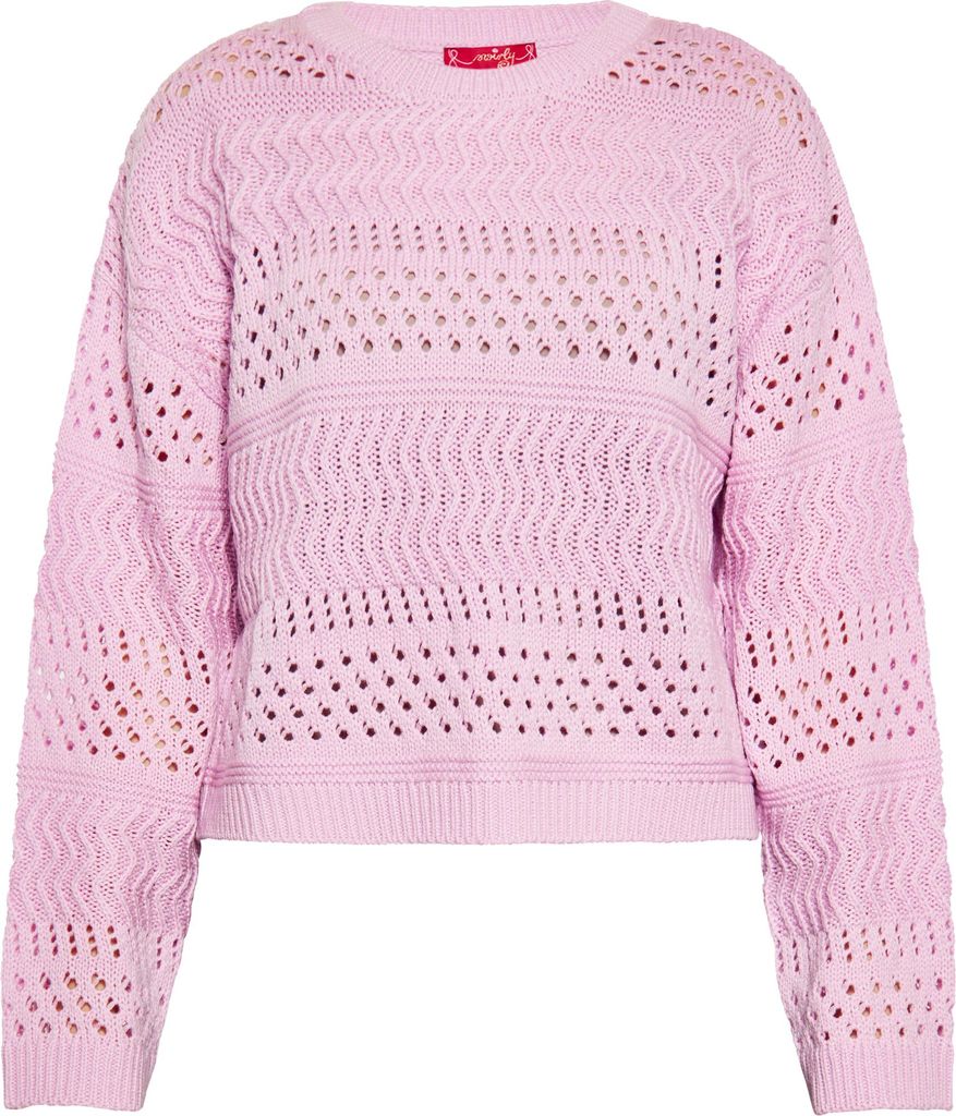 SWIRLY damen pullover - rosa, XL