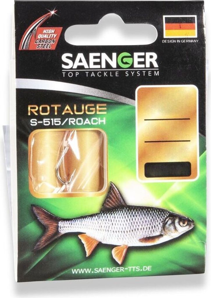 Saenger Rotauge S-515 Vorfachhaken 60cm #18 / 10Stk.