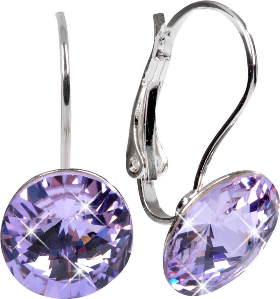 Elegante oorbellen in de kleur Rivoli Violet Productafbeelding 