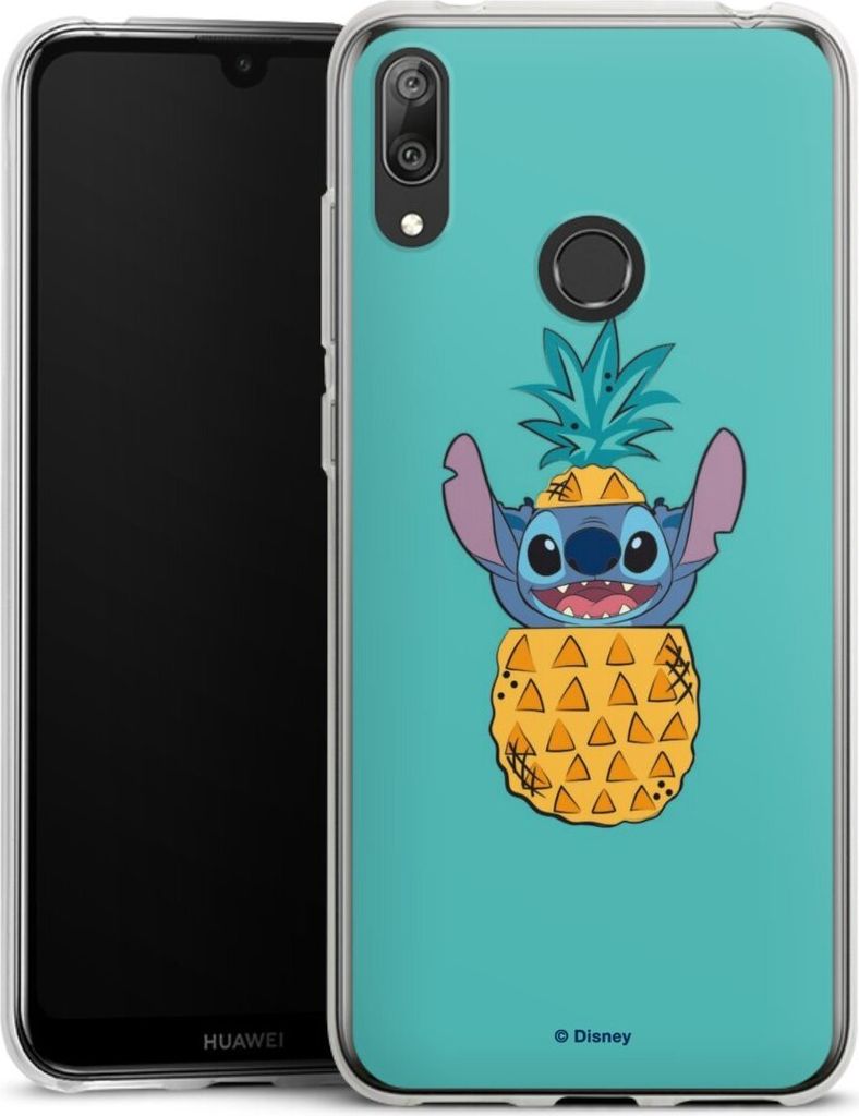 DeinDesign Handyhülle für Huawei Y7 (2019) Silikon Hülle Case Smartphone Schutzhülle Ananas Disney Lilo & Stitch