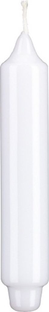 Lackkerzen Stabkerzen mit Zapfenfuß Weiß 250 x Ø 30 mm, 12 Stück