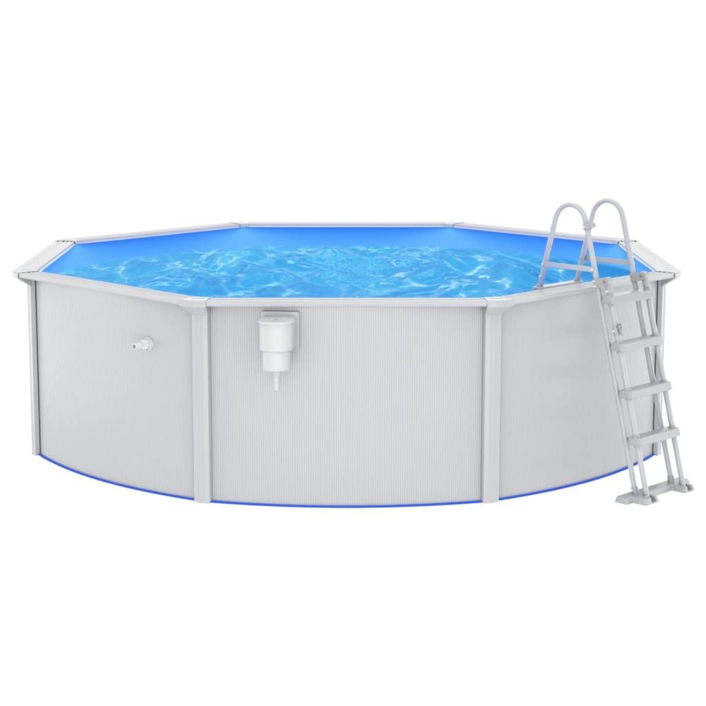 Pool mit Sicherheitsleiter 460x120 cm