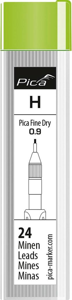 Pica Marker Fine Dry Jeu de mines graphite H (24 pces) Pica Image du produit 