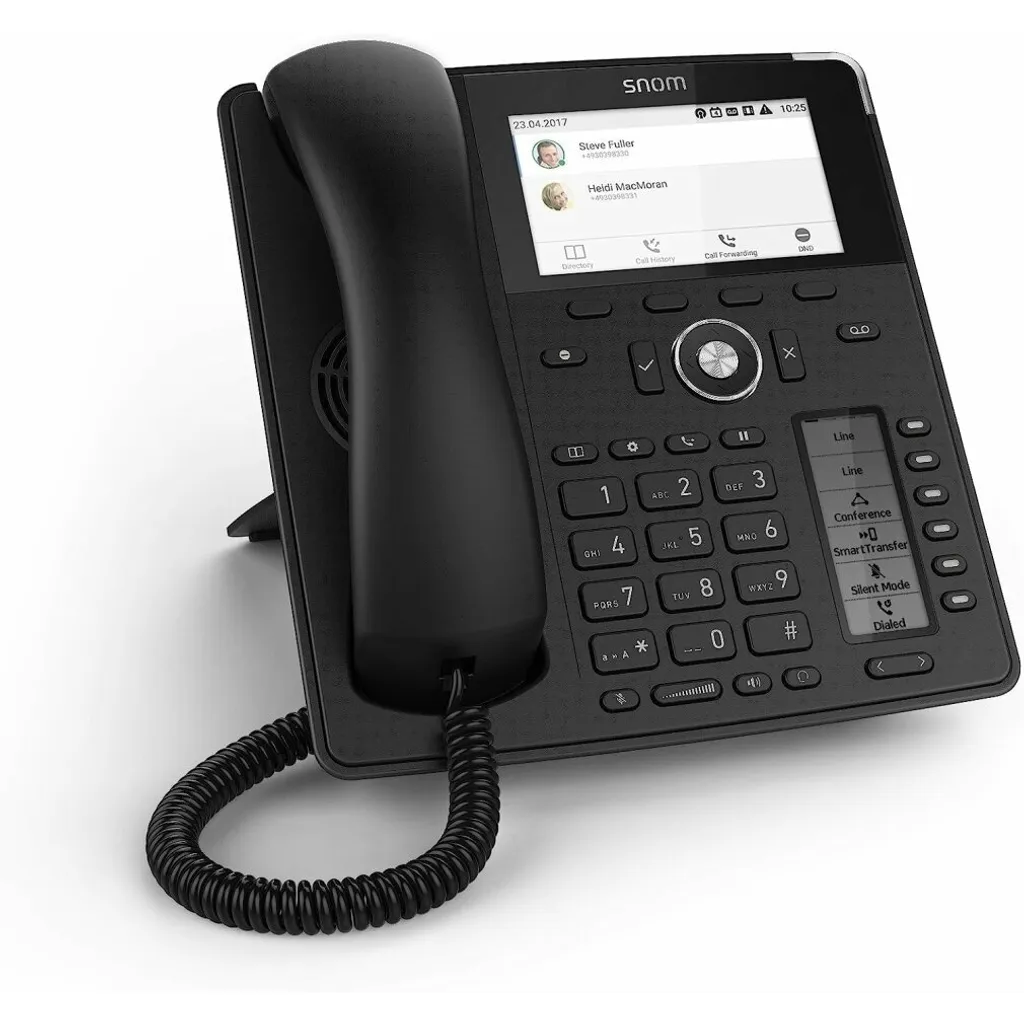 Poste SIP Snom D785 Gigabit Noir : Solution VoIP Haute Performance