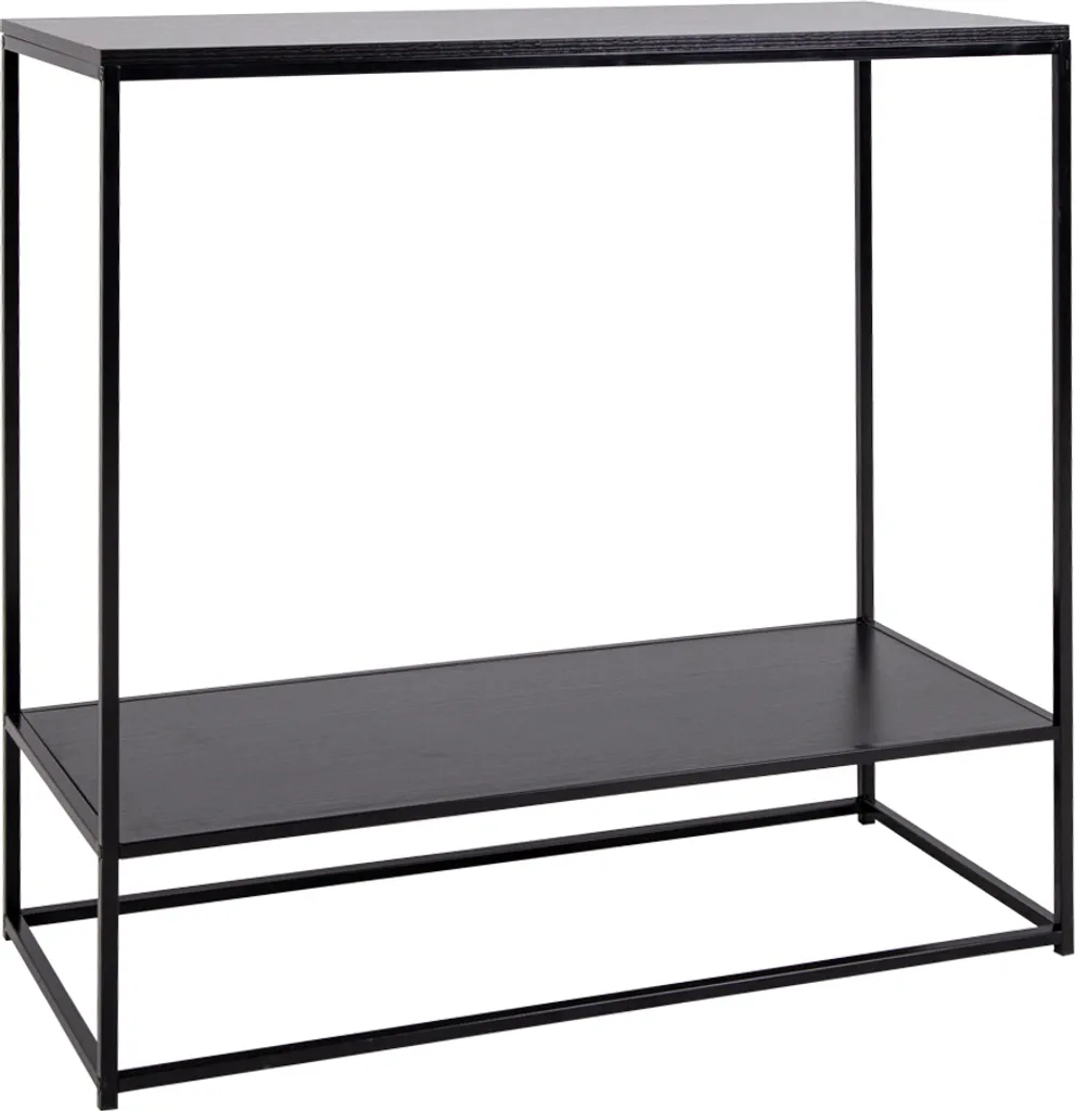 Table console Viggo pour couloir étroit avec étagère de rangement