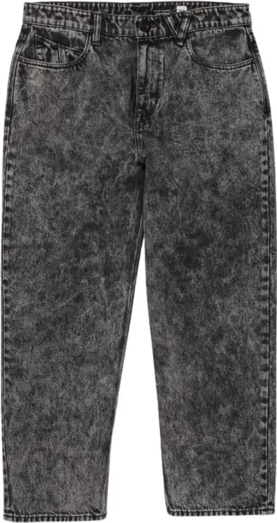 Volcom Billow Tapered Light Acid Black 31 - Jeans Skate Loose Fit