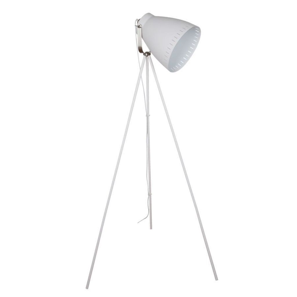 Lampa stojąca podłogowa Italux Franklin industrialna biała Zdjęcie produktu 