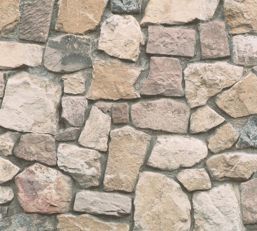 A close-up view of a stone wall.