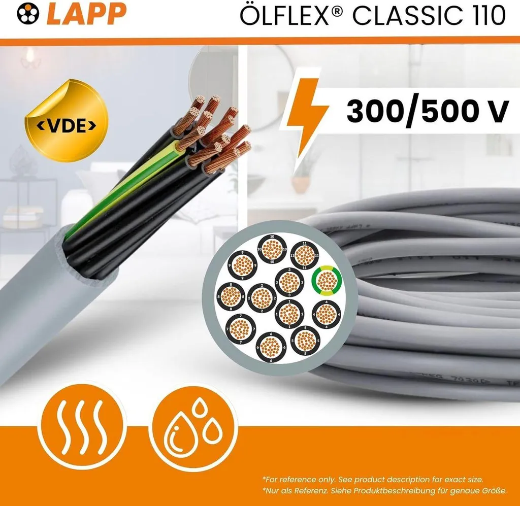 Câble de Commande 12 Conducteurs 12G0,75 mm² Blindé PVC Gris 10m - 3