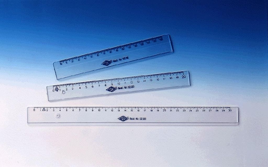Wedo 52 20, Schreibtisch-Lineal, Kunststoff, Transparent, Produktbild 