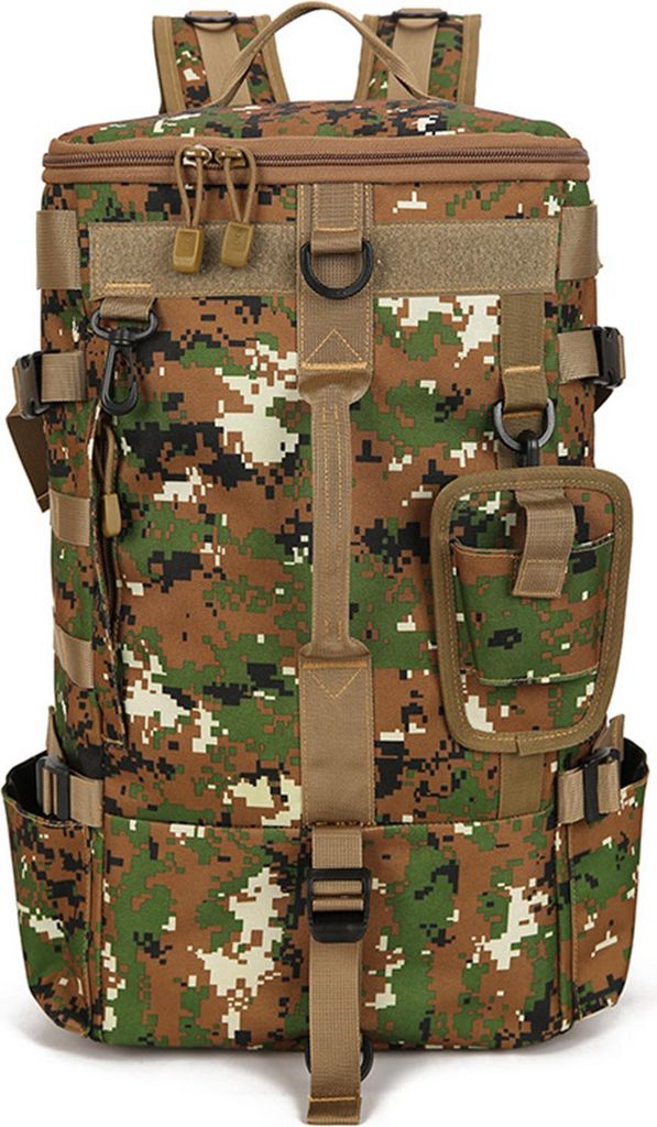 Angelausrüstungstasche, Rucksack mit großer Kapazität und Rutentaschen, wasserdichter Angelrucksack aus Oxford-Gewebe, vielseitiger Organizer f...