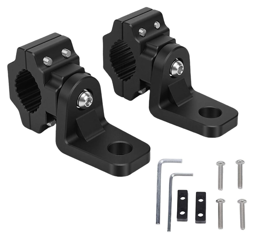 2 Stücke ATV Peitschenlichthalterung 360 Grad verstellbare Stangenhalterung für 0,875 Zoll 1 Zoll 1,125 Zoll Lenker Horizontales Schneemobil Go Kart