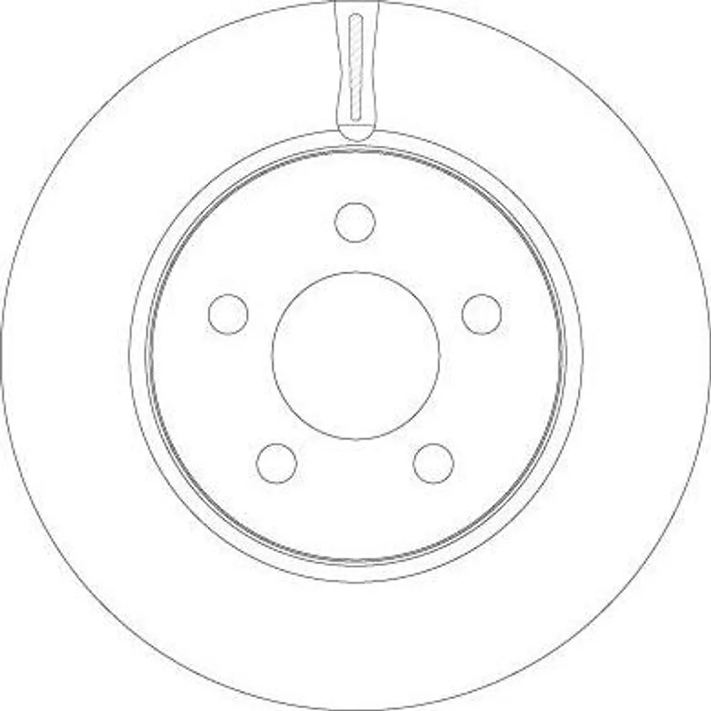 Disque de frein ventilé TRW DF6264 OE 52109938AB, durabilité renforcée