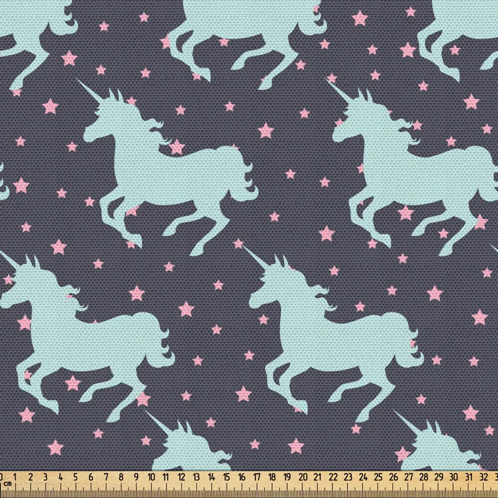 Tissu Magique Licorne Étoilée 148x300cm - Impression HD Haute Qualité