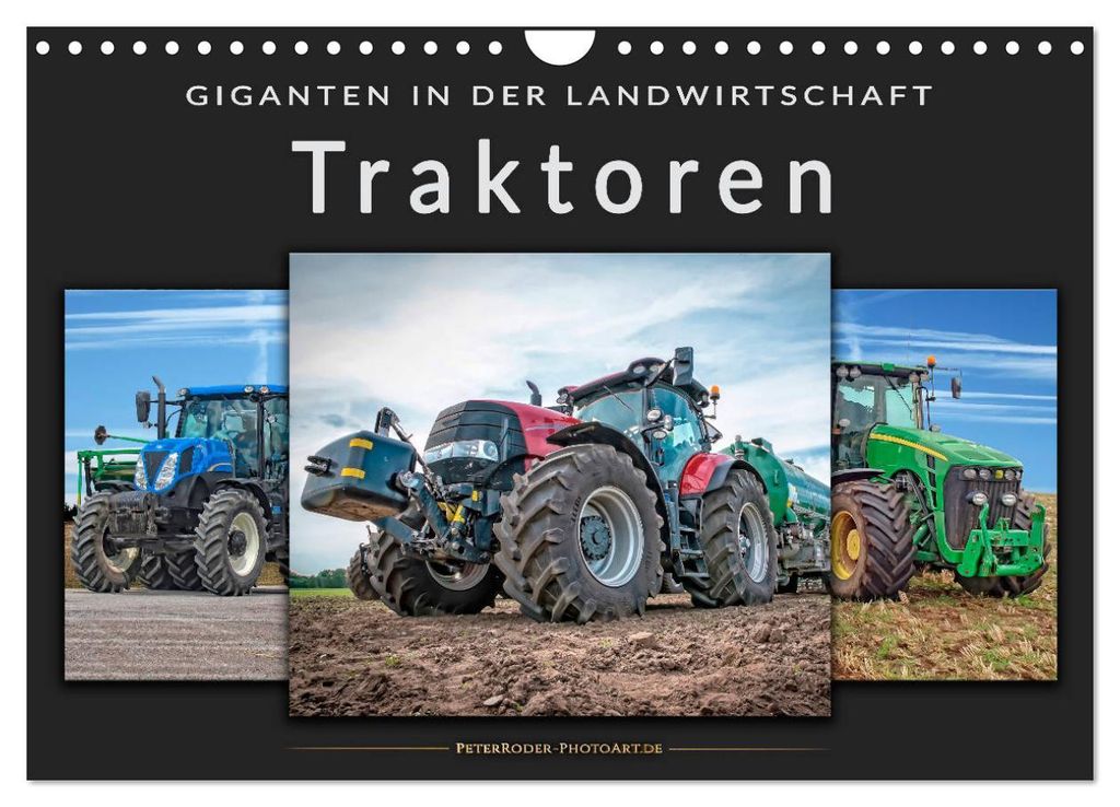 Traktoren - Giganten in der Landwirtschaft (Wandkalender 2027 DIN A4 quer), CALVENDO Monatskalender