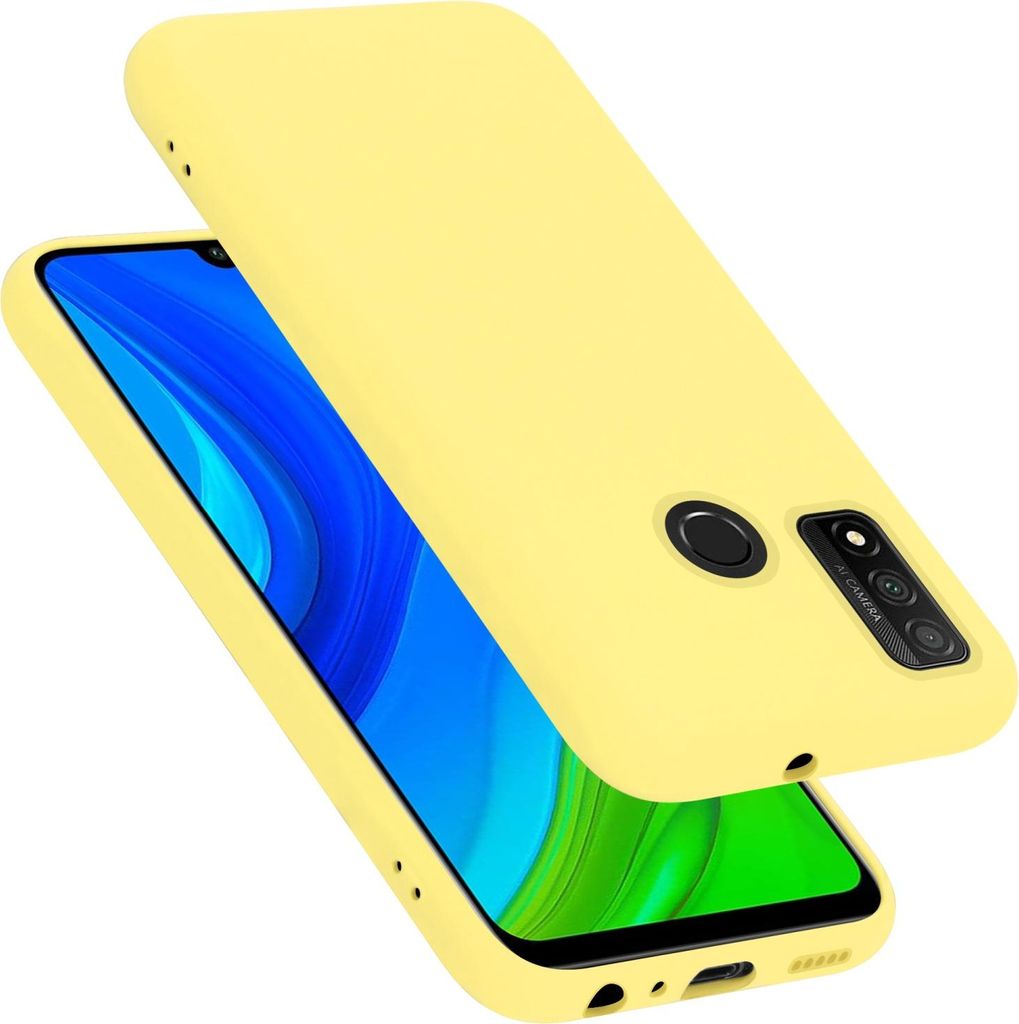 Cadorabo Schutzhülle für Huawei P SMART 2020 Hülle in Gelb Handyhülle Case Cover TPU Etui