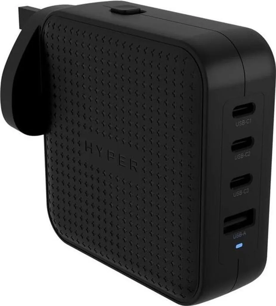 Chargeur USB-C GaN 100W HyperJuice - Adaptateur de Voyage Multiport Noir