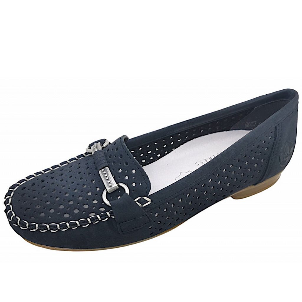 Rieker Damen Slipper Mokassin Mehrfarbig Größe 39 EU