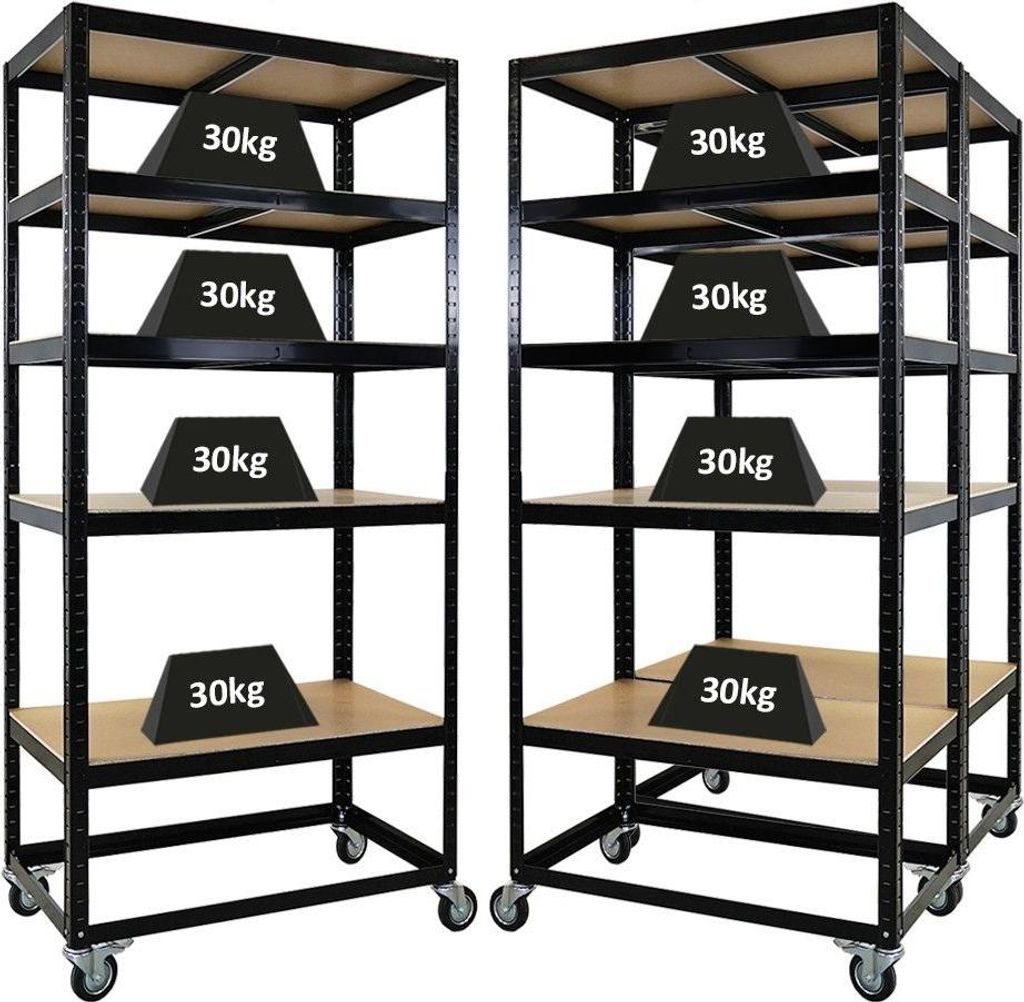 Mega Deal 3x Kommissionierwagen BÜFFEL | HxBxT 190x90x50cm Produktbild 