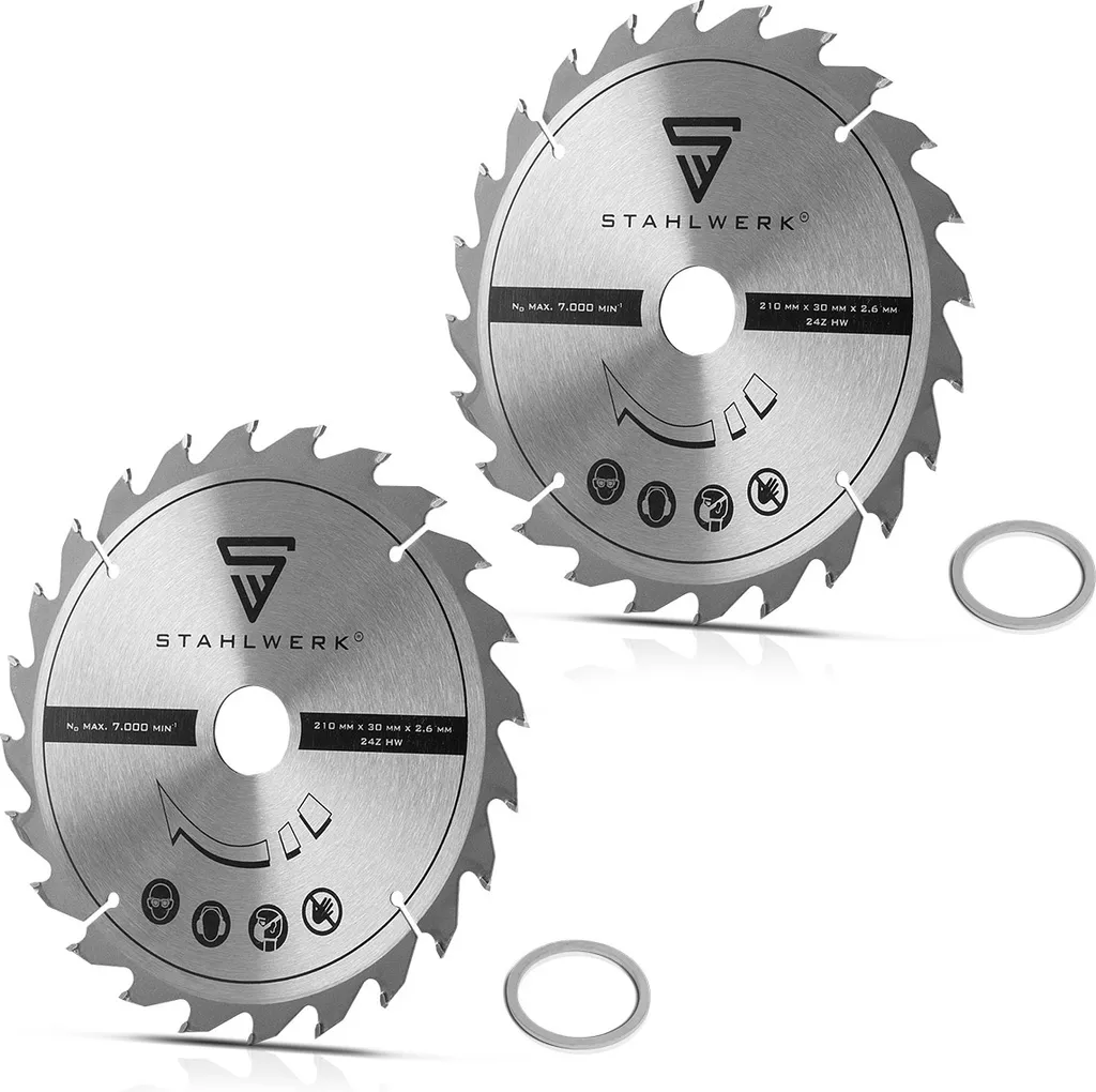 STAHLWERK Set 2 Lame Universali per Troncatrice 210mm x 30mm