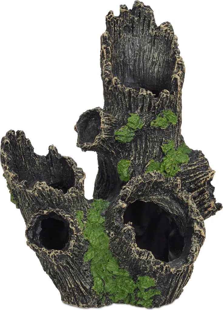 Relaxdays Tronco d'Albero 3D: L'Angolo di Natura nel tuo Acquario