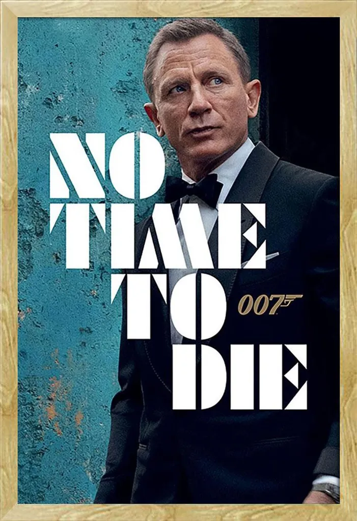 Quadro James Bond 007 No Time to Die Cornice Faggio Shinsuke Maxi